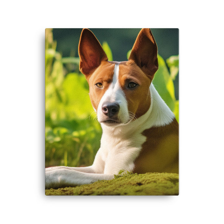 Relaxing Basenji Canvas - PosterfyAI.com