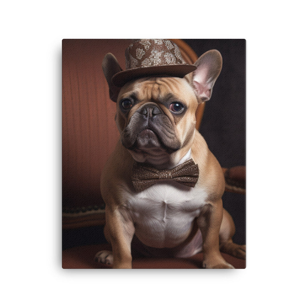 French Bulldog Canvas - PosterfyAI.com