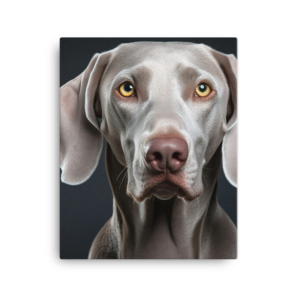 Majestic Weimaraner Canvas - PosterfyAI.com