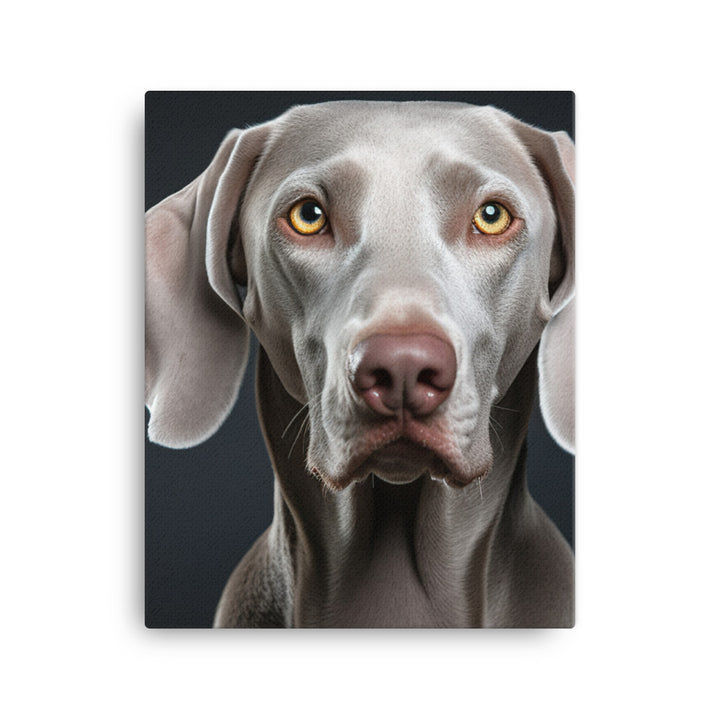 Majestic Weimaraner Canvas - PosterfyAI.com