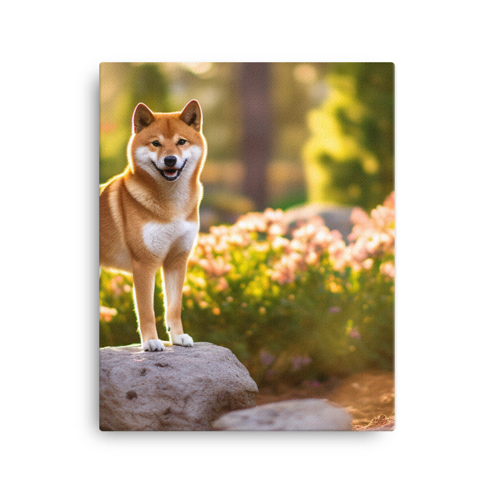 Magnificent Shiba Inu Canvas - PosterfyAI.com