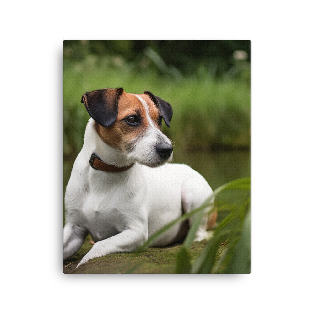 Loyal Jack Russell Terrier Canvas - PosterfyAI.com