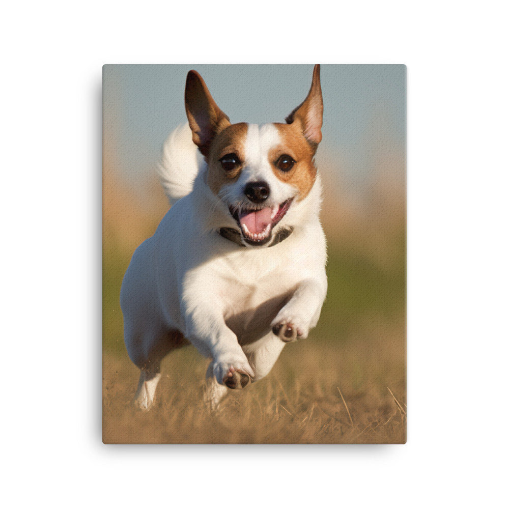 Jack Russell Terriers Comical Expression Canvas - PosterfyAI.com