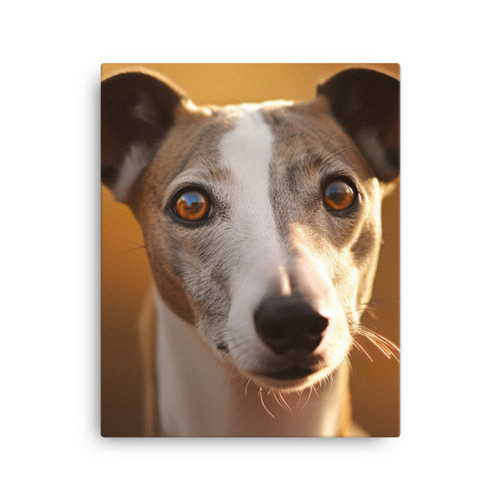 Graceful Whippet Canvas - PosterfyAI.com