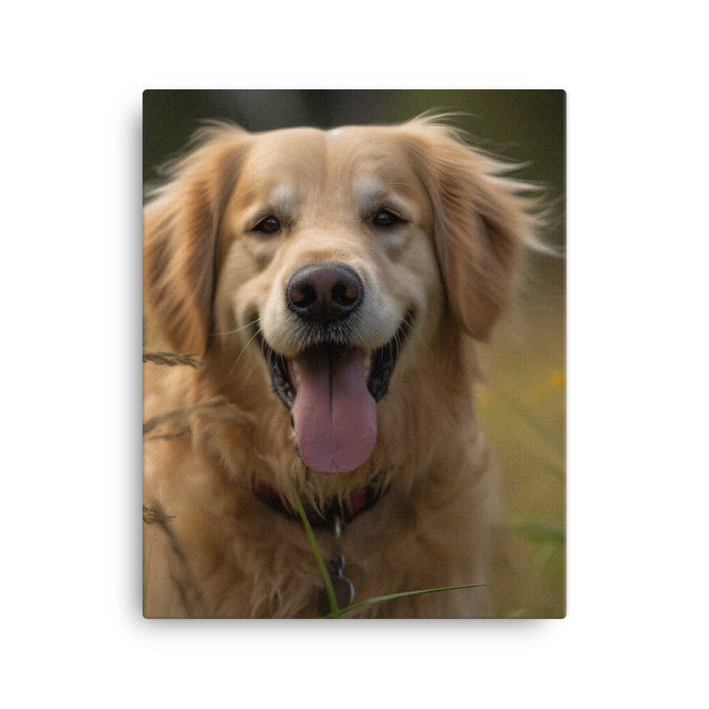 Golden Retriever Canvas - PosterfyAI.com