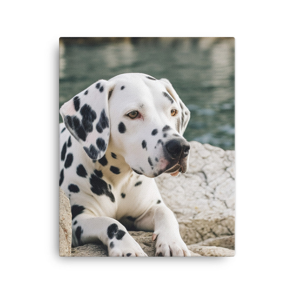 Dalmatian Daydream Canvas - PosterfyAI.com