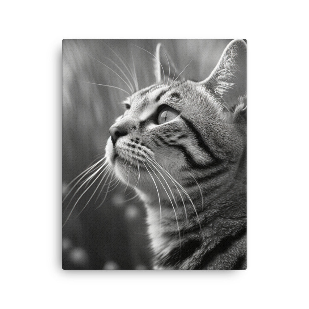 Egyptian Mau Cat Canvas - PosterfyAI.com
