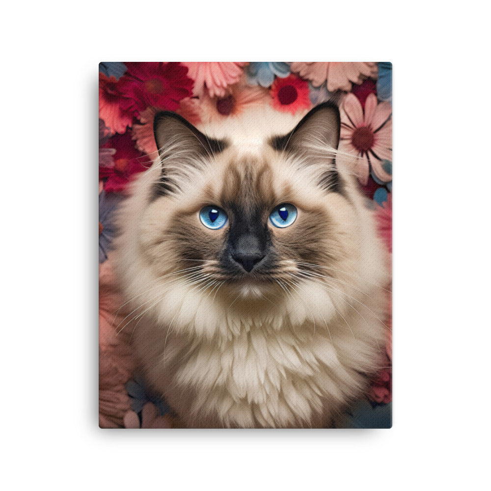 Ragdoll in Wonderland Canvas - PosterfyAI.com