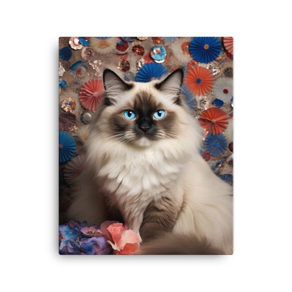 Ragdoll in Wonderland Canvas - PosterfyAI.com