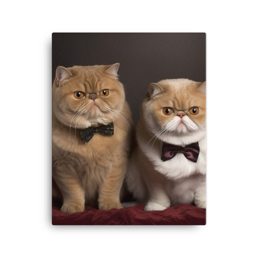 Exotic Shorthair Cat Canvas - PosterfyAI.com
