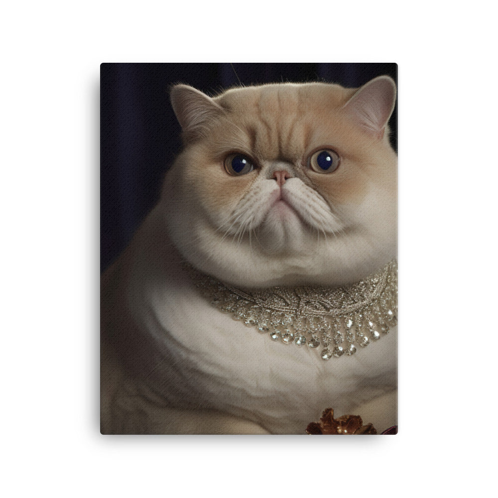 Elegance of Exotic Shorthair Adults Canvas - PosterfyAI.com