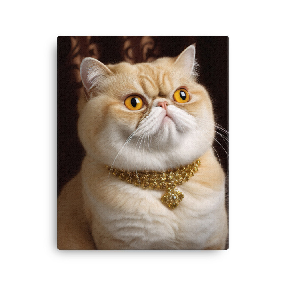 Elegance of Exotic Shorthair Adults Canvas - PosterfyAI.com