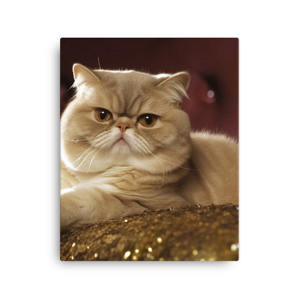 Elegance of Exotic Shorthair Adults Canvas - PosterfyAI.com