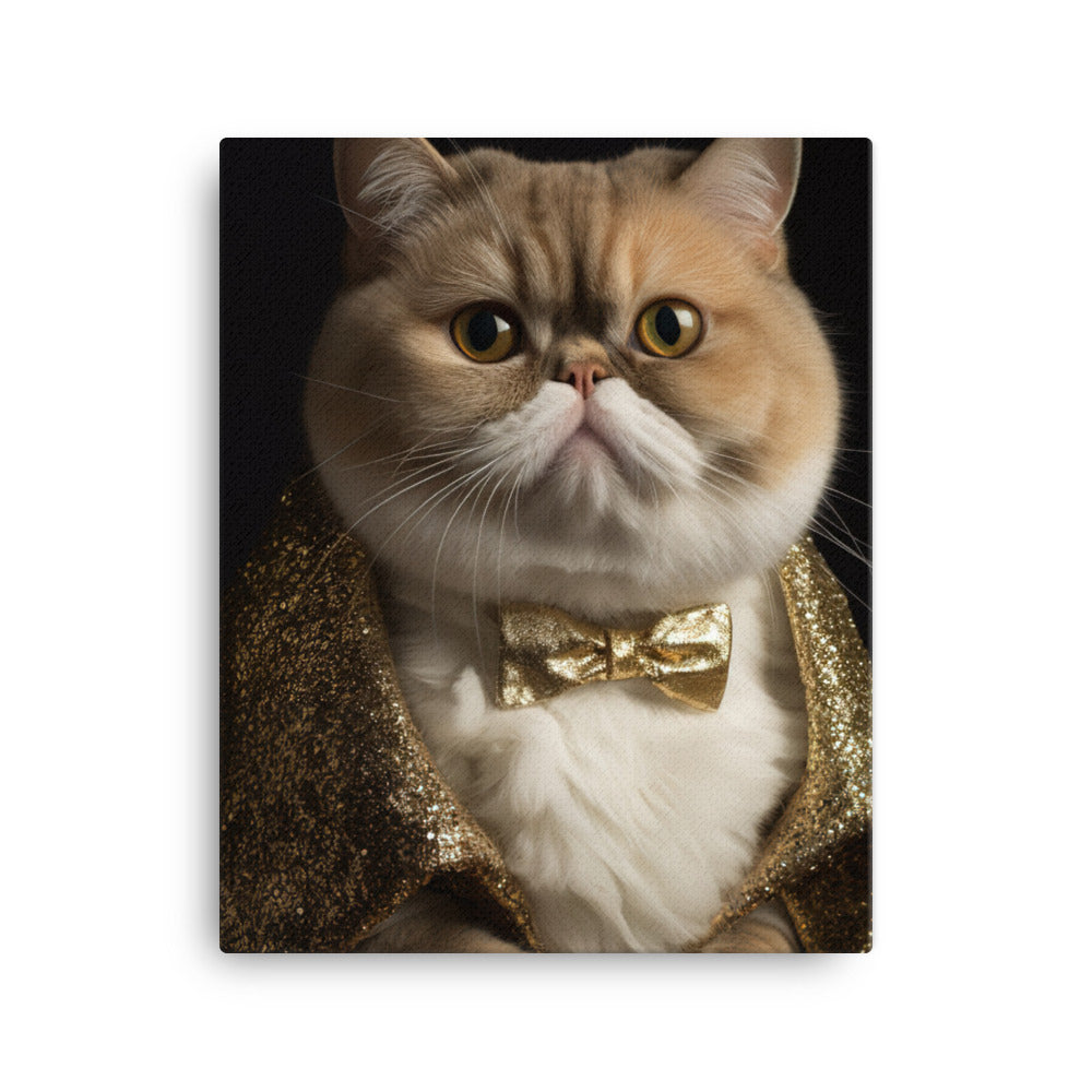 Exotic Shorthair Canvas - PosterfyAI.com