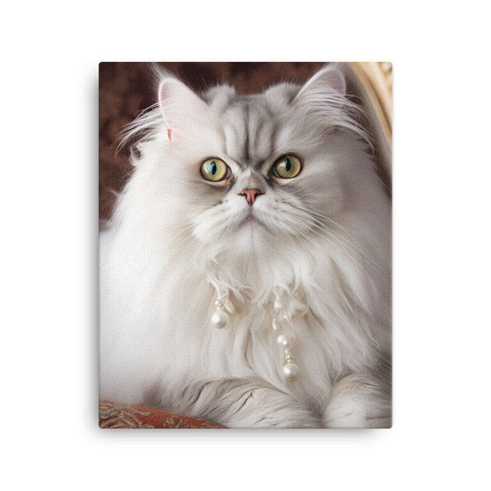 Glamorous Persian Portrait Canvas - PosterfyAI.com