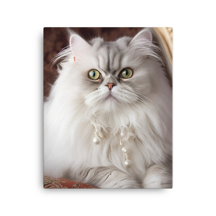 Glamorous Persian Portrait Canvas - PosterfyAI.com