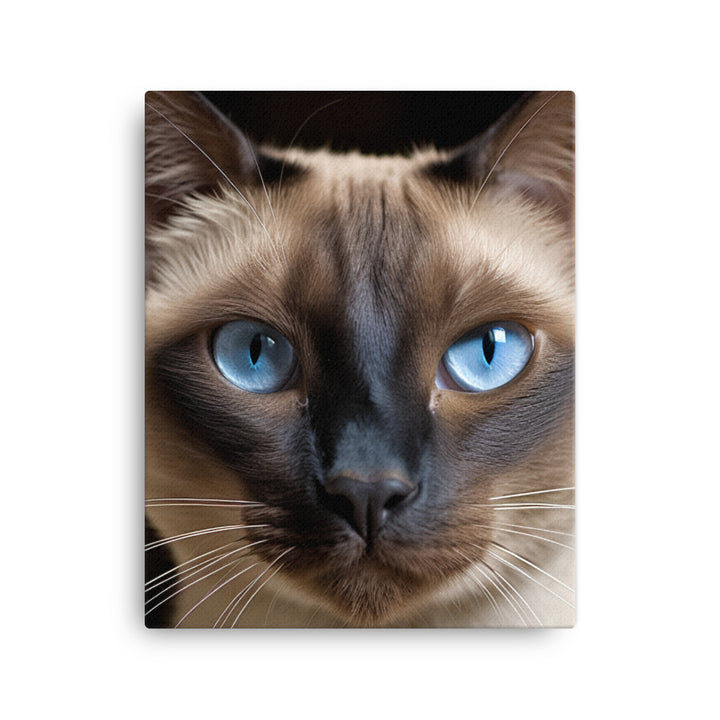 Majestic Siamese Beauty Canvas - PosterfyAI.com
