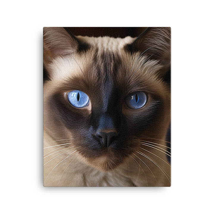 Majestic Siamese Beauty Canvas - PosterfyAI.com