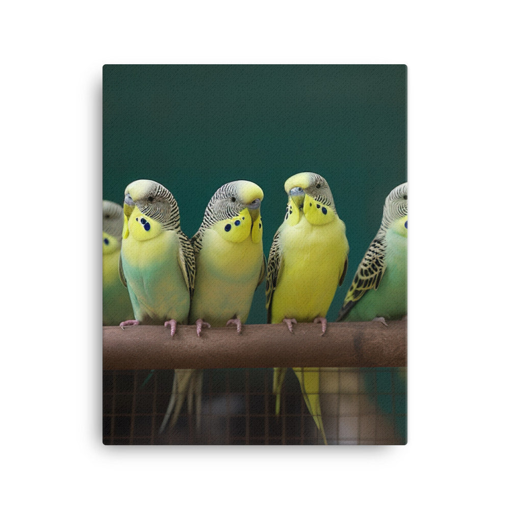 Budgerigar Canvas - PosterfyAI.com