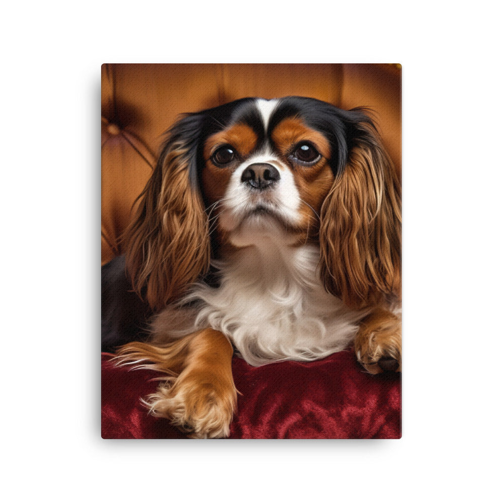 Cavalier King Charles Spaniel Canvas - PosterfyAI.com