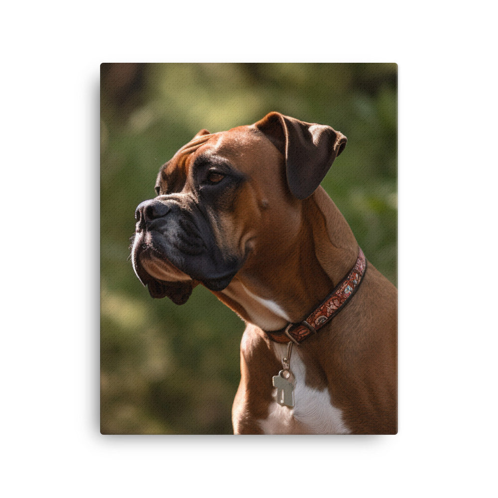 Boxer in the Park Canvas - PosterfyAI.com