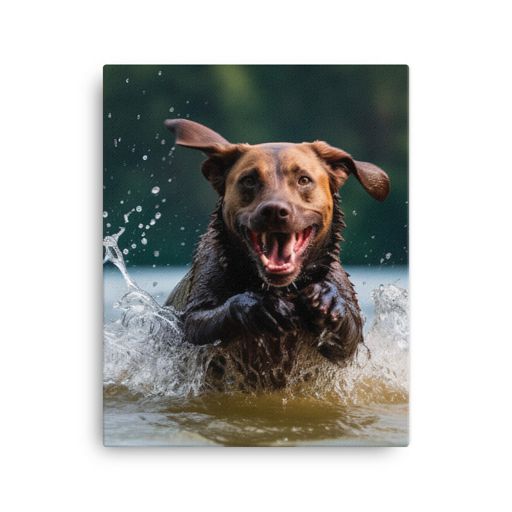 Labrador Retriever Canvas - PosterfyAI.com