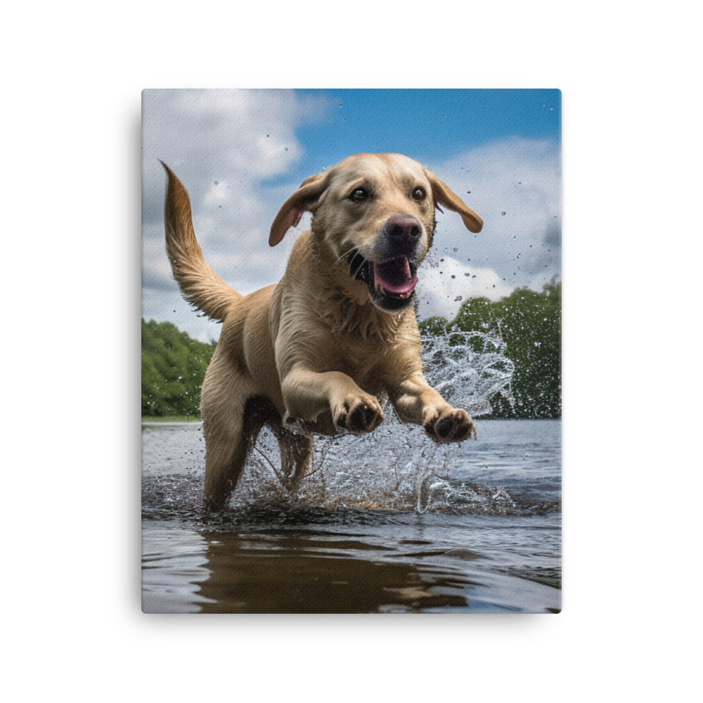 Labrador Retriever Canvas - PosterfyAI.com