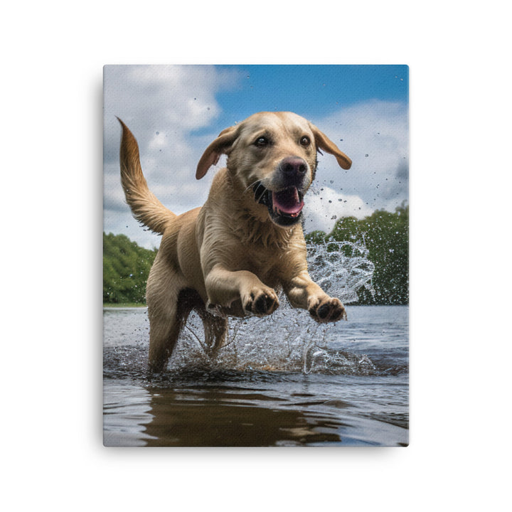 Labrador Retriever Canvas - PosterfyAI.com