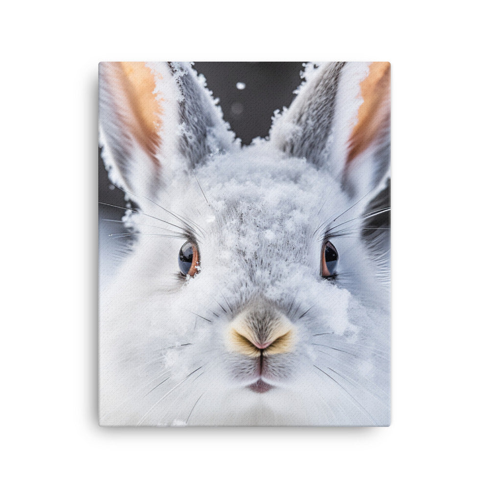 Florida White Bunny Canvas - PosterfyAI.com