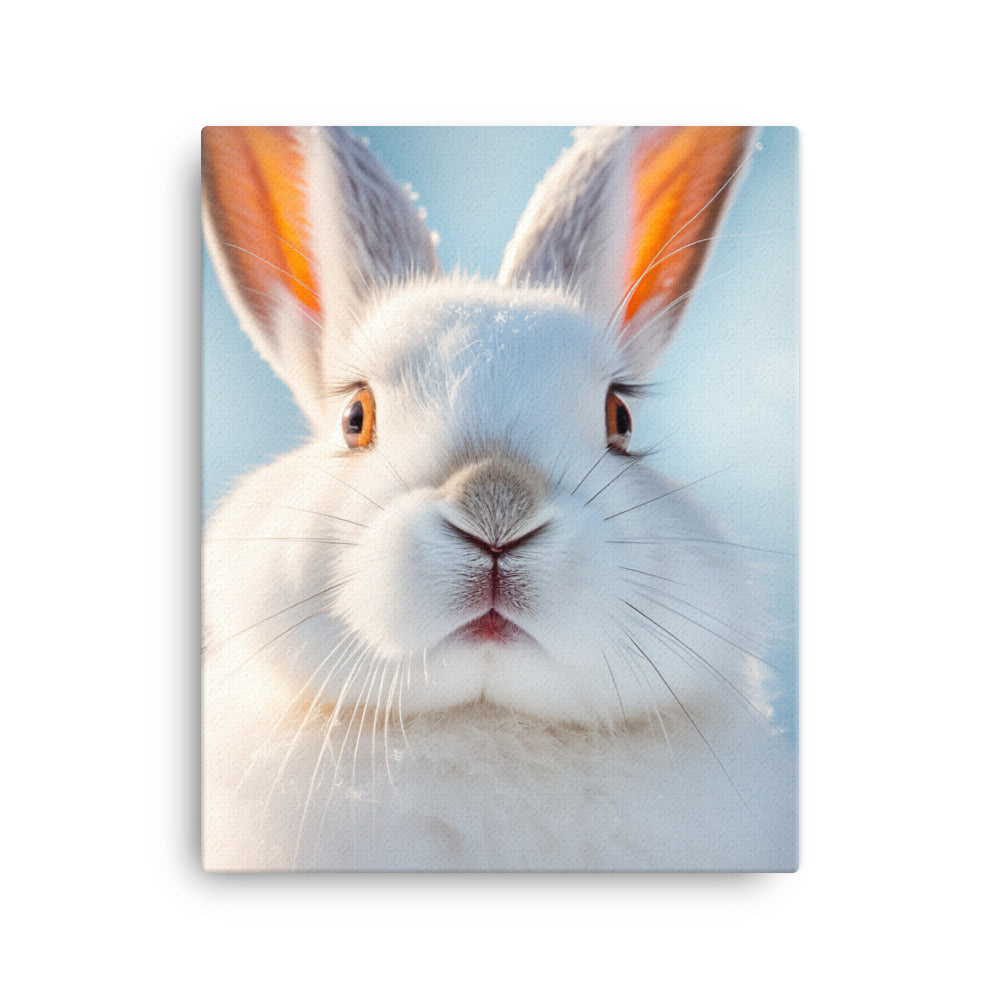 Florida White Bunny Canvas - PosterfyAI.com