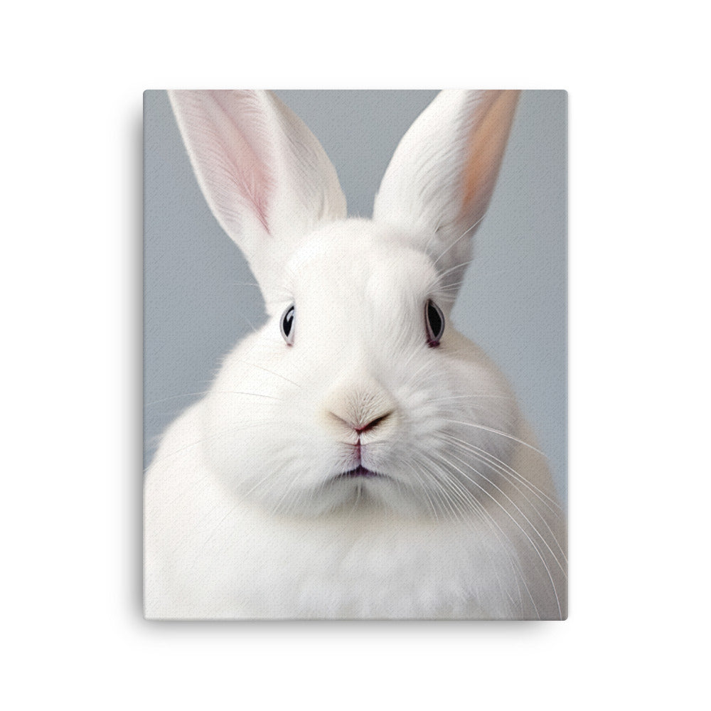 Florida White Bunny Canvas - PosterfyAI.com
