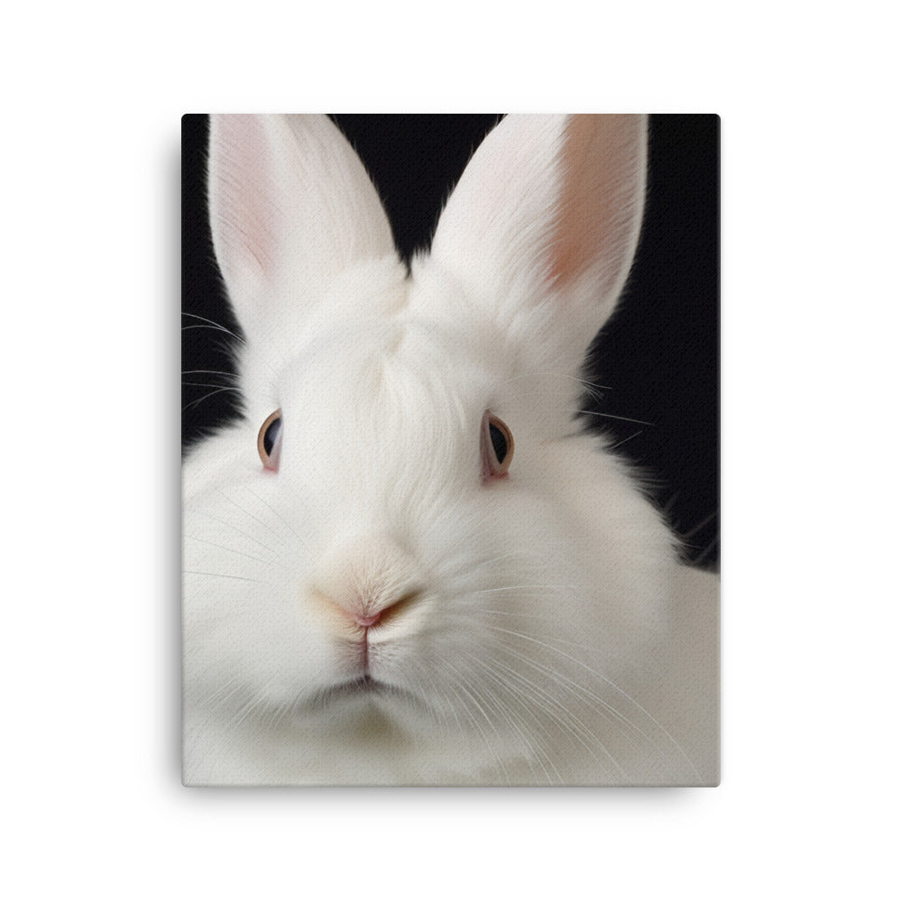Florida White Bunny Canvas - PosterfyAI.com