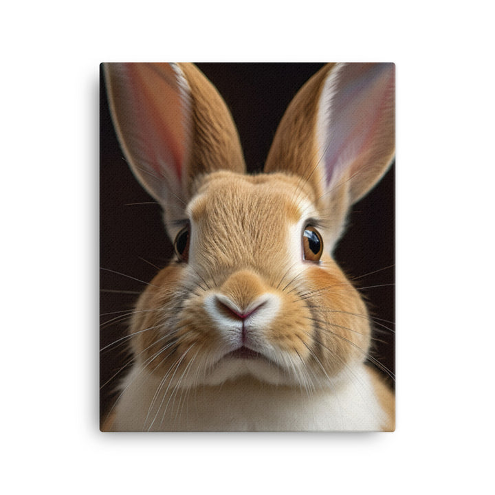 Mini Rex Bunny Canvas - PosterfyAI.com