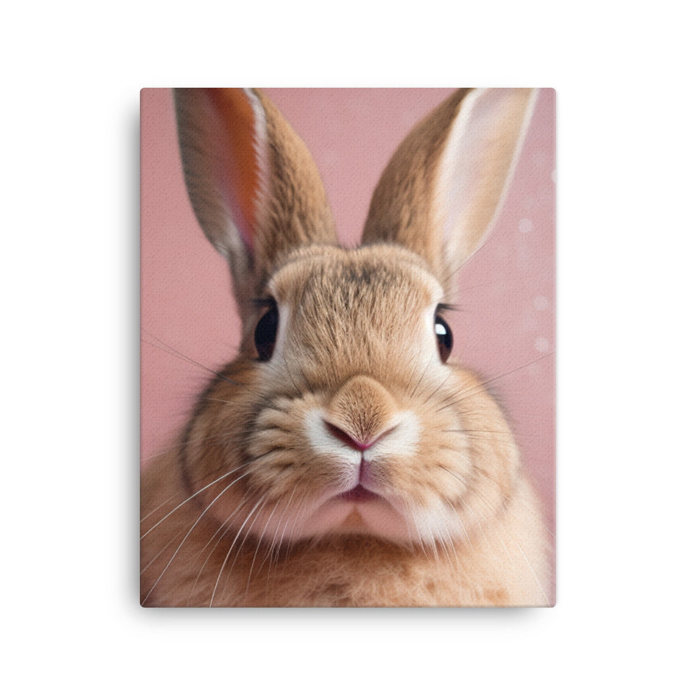 Mini Rex Bunny Canvas - PosterfyAI.com