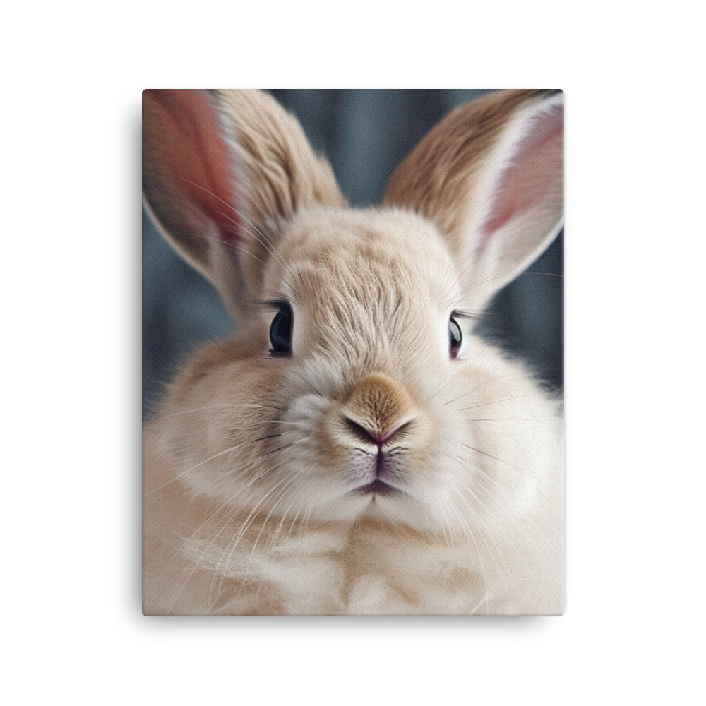 Mini Rex Bunny Canvas - PosterfyAI.com