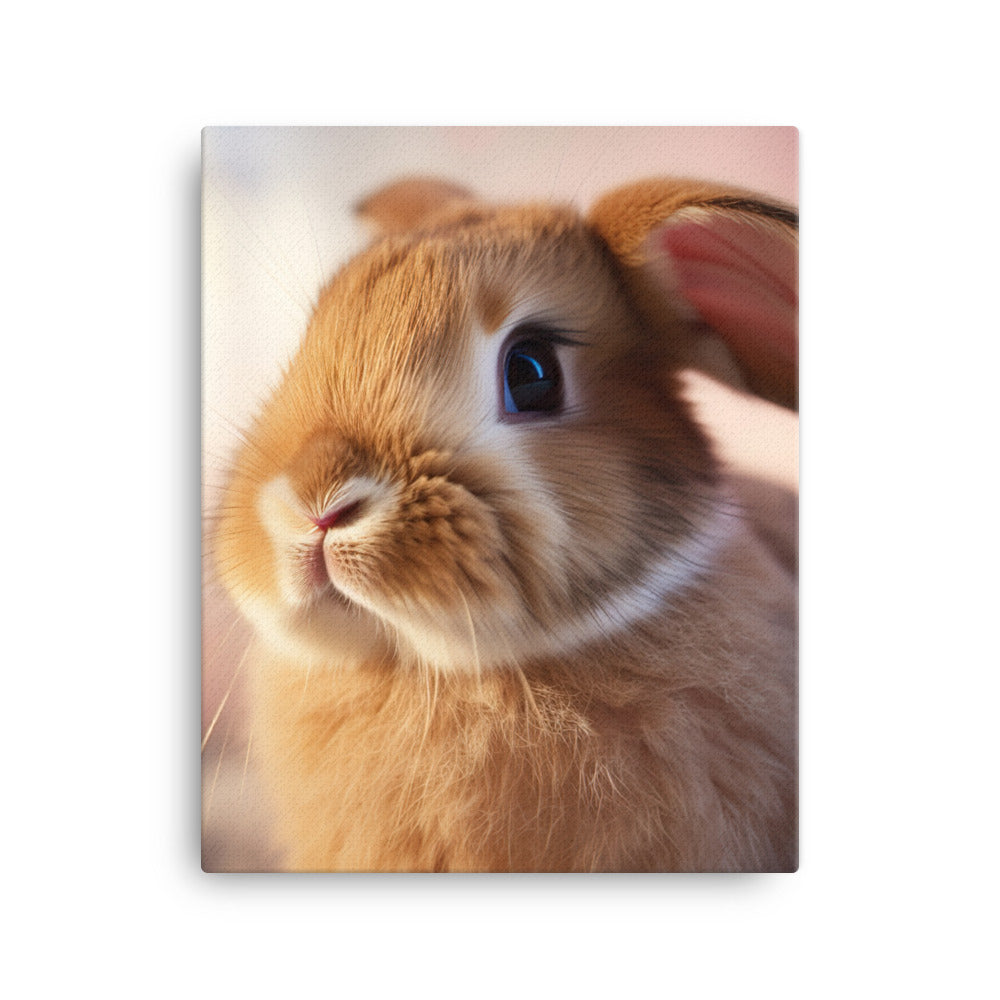 Mini Rex Bunny Canvas - PosterfyAI.com