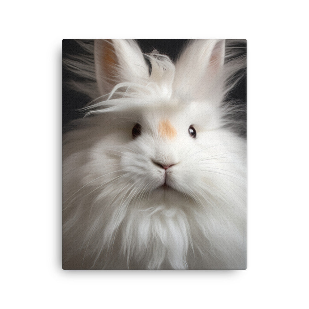 French Angora Bunny Canvas - PosterfyAI.com