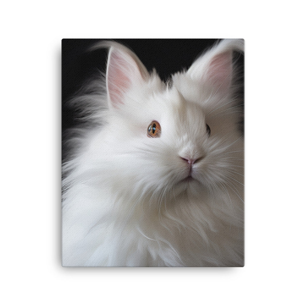 French Angora Bunny Canvas - PosterfyAI.com
