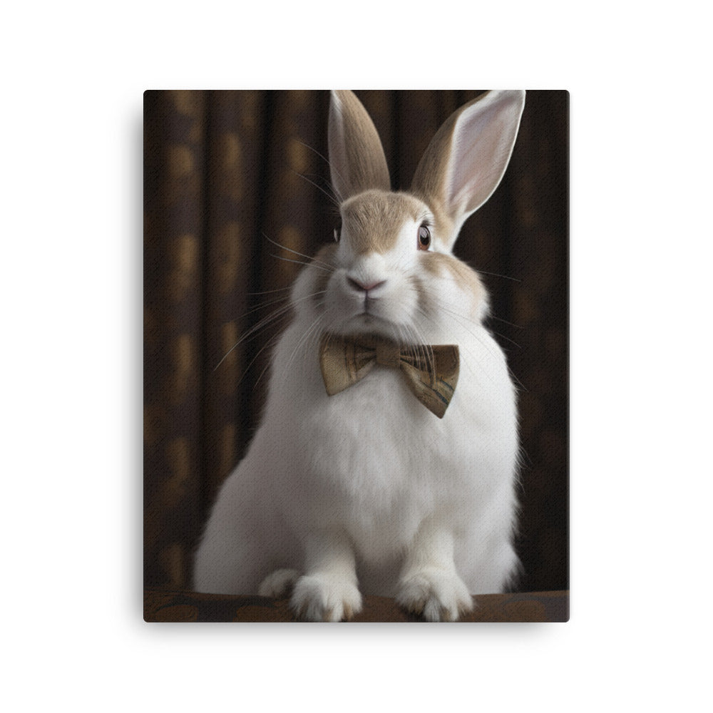 English Spot Bunnys Classic Charisma Canvas - PosterfyAI.com