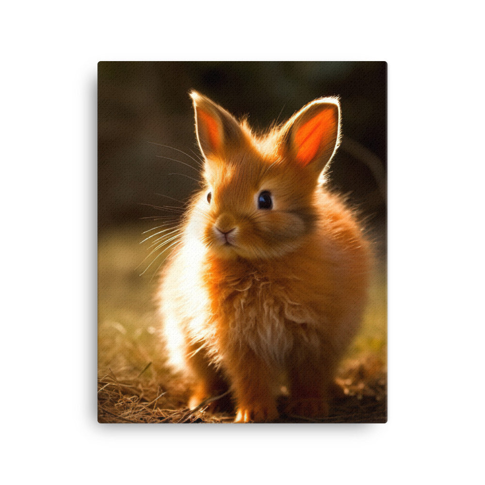 Adorable Thrianta Bunny Canvas - PosterfyAI.com