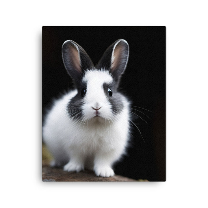 Dwarf Hotot Bunny Canvas - PosterfyAI.com