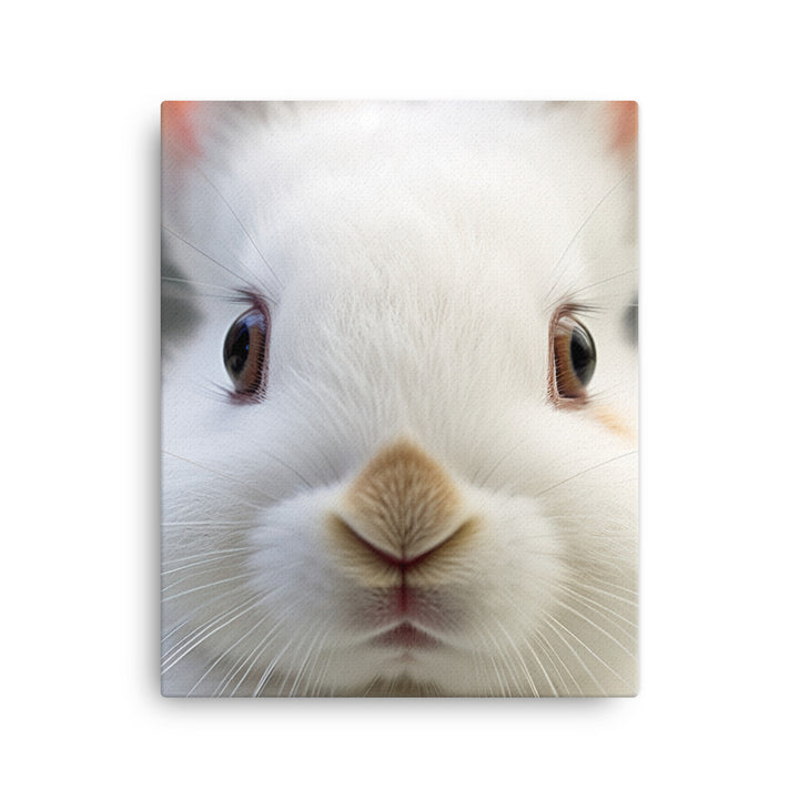 Charming Dwarf Hotot Bunny Canvas - PosterfyAI.com