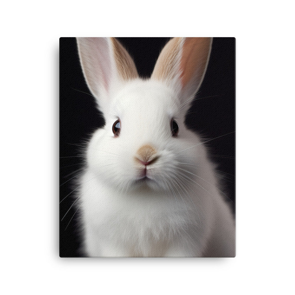 Adorable Dwarf Hotot Bunny Canvas - PosterfyAI.com