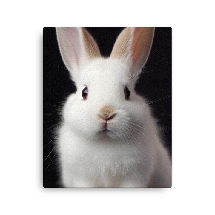 Adorable Dwarf Hotot Bunny Canvas - PosterfyAI.com