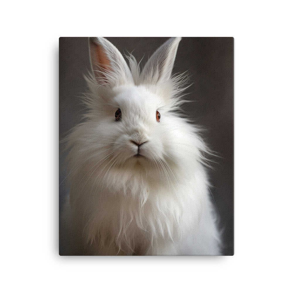 Adorable Dwarf Hotot Bunny Canvas - PosterfyAI.com
