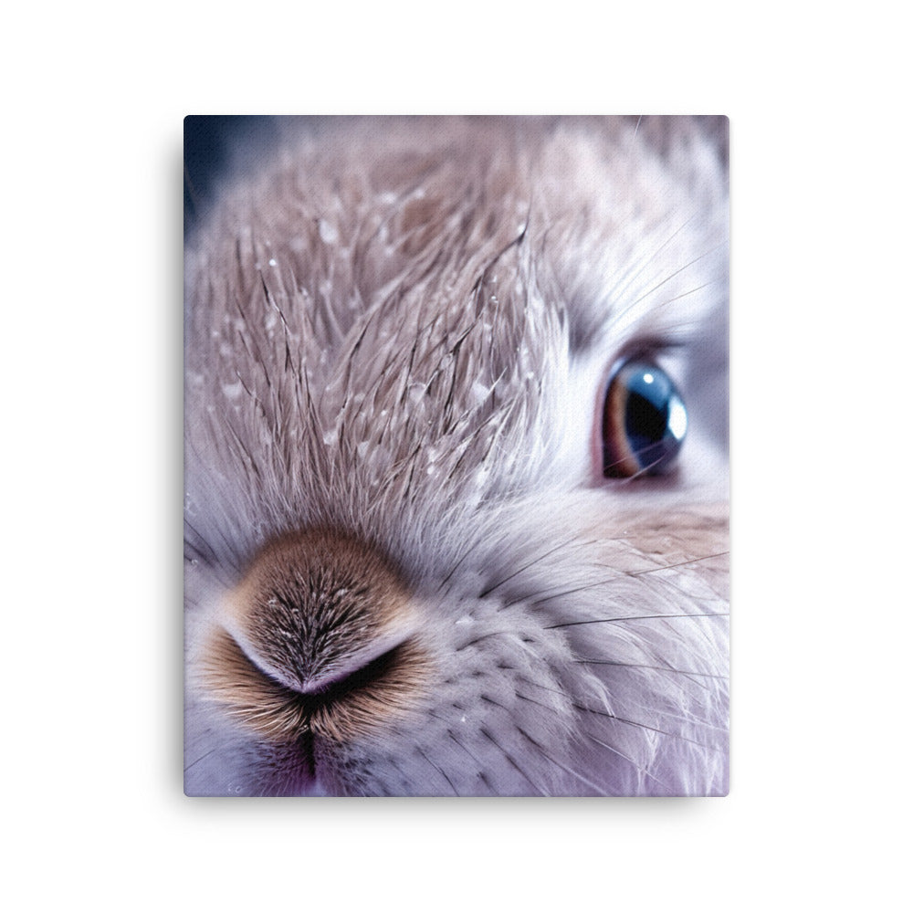 Adorable Lilac Bunny Canvas - PosterfyAI.com