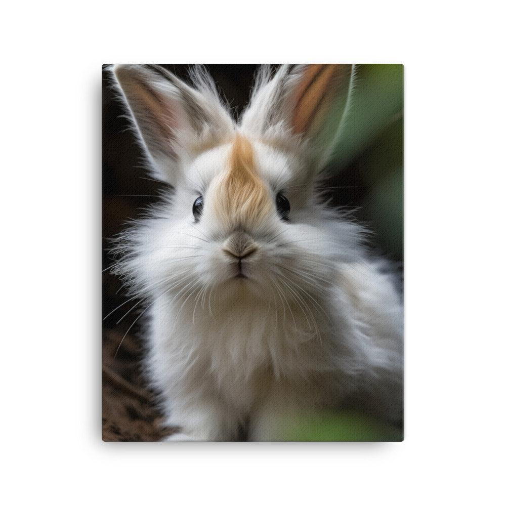 Lionhead Bunny Canvas - PosterfyAI.com