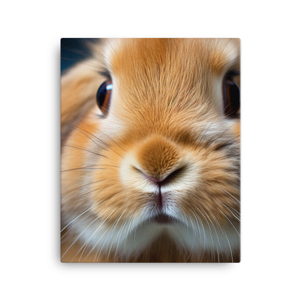 Charming Holland Lop Bunny Canvas - PosterfyAI.com