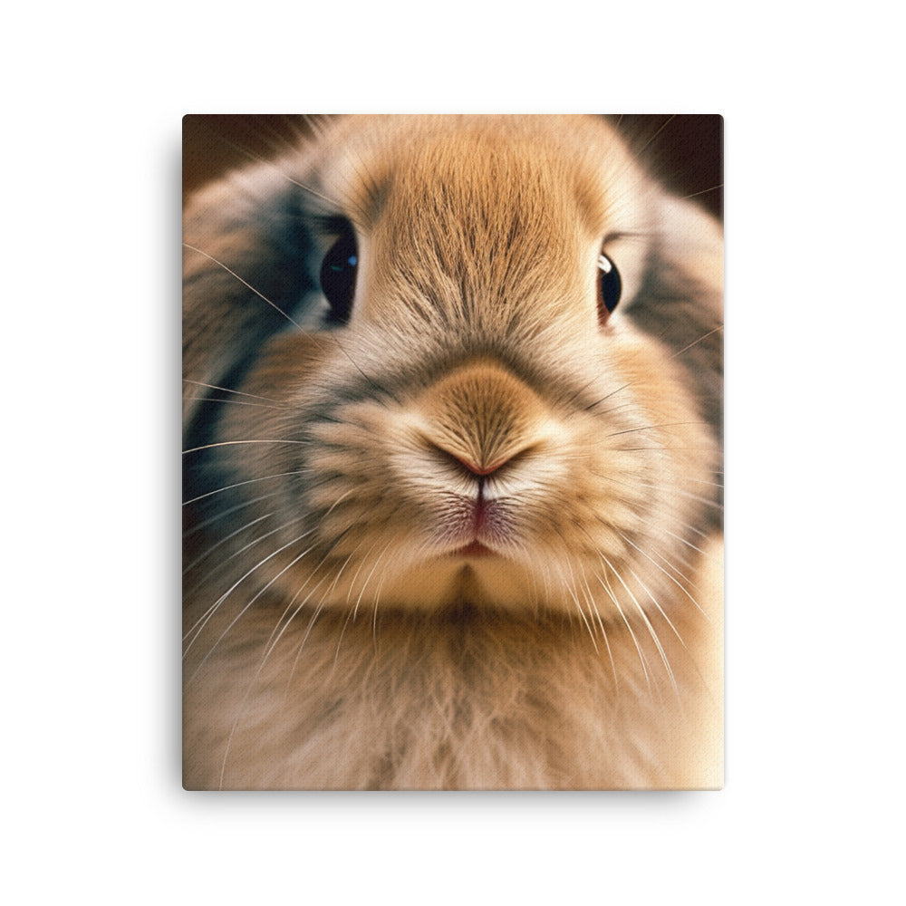 Adorable English Lop Bunny Canvas - PosterfyAI.com