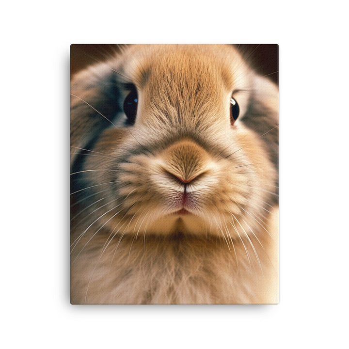 Adorable English Lop Bunny Canvas - PosterfyAI.com